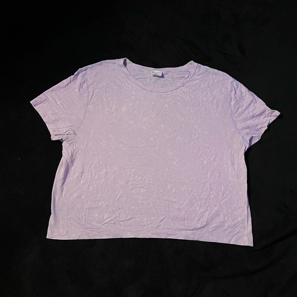 Champion Women's Light Purple Short Sleeve Tee